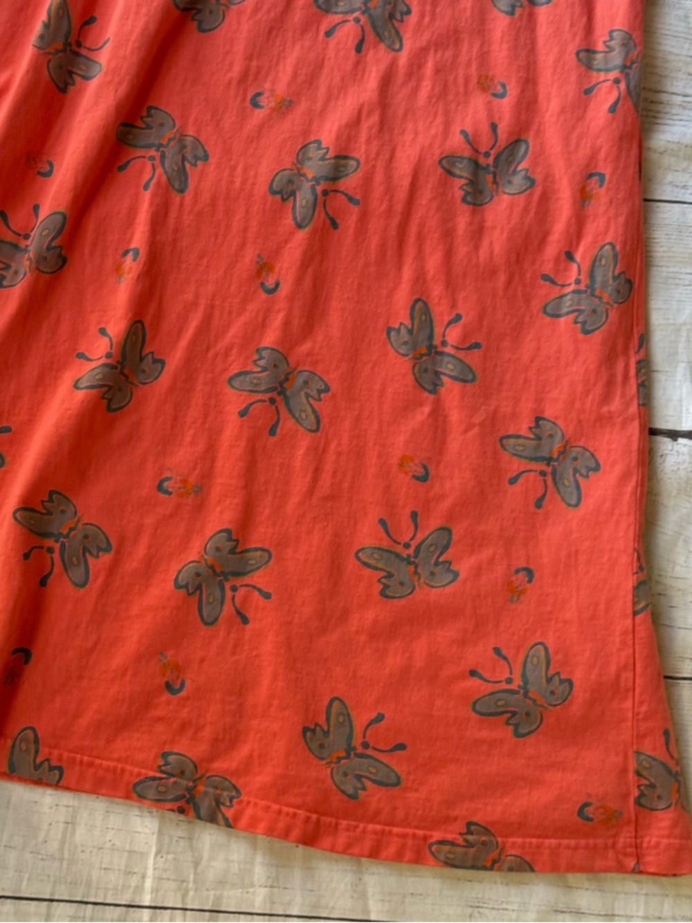 Vintage 90's Zip Code Maxi Tank Top Dress Butterfly Print Size Medium - Picture 4 of 13
